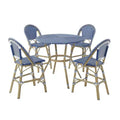 Franco 5pc Counter Height Patio Dining Set - miBasics: Outdoor Aluminum Barstools & Table Set, Water-Resistant