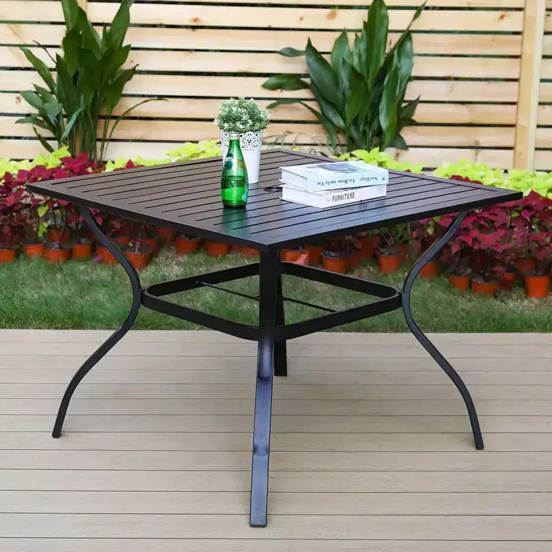 Set da pranzo da 5 pezzi con tavolo da 94 cm e 4 sedie girevoli con braccioli - Captiva Designs