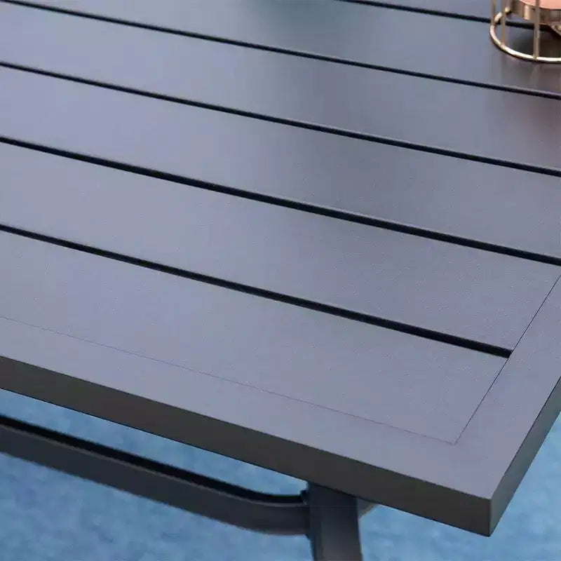 Set da patio 7 pezzi con tavolo da 37" e poltrone girevoli con schienale a rombi - Captiva Designs