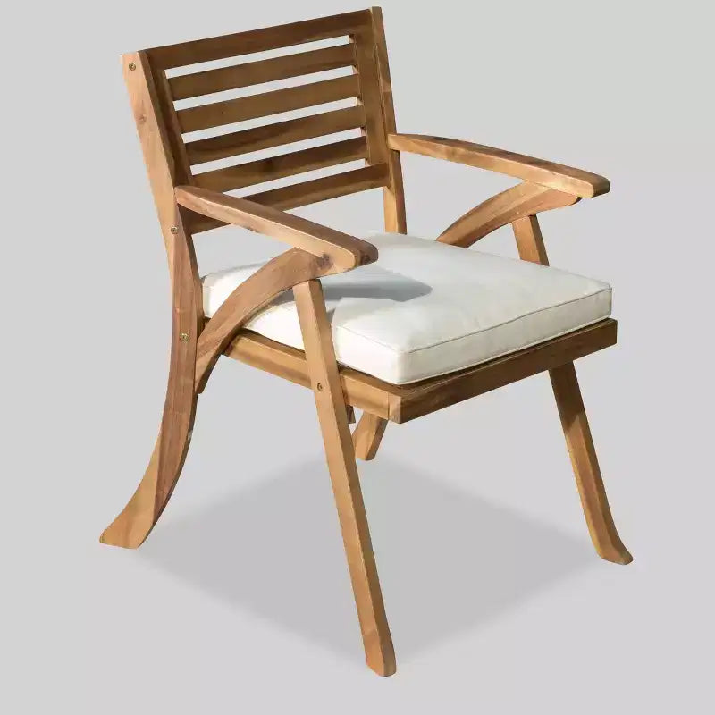 Set da pranzo da esterni in 7 pezzi in legno di acacia Concord Teak - Christopher Knight Home: Resistente alle intemperie, 6 posti