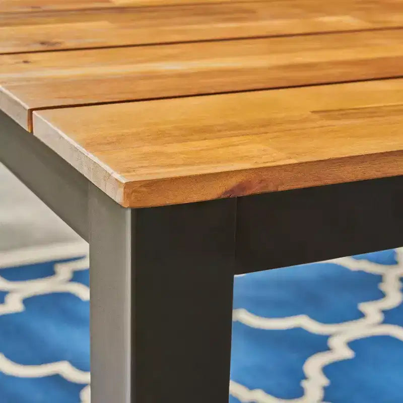 Set da pranzo da esterni in 7 pezzi in legno di acacia Concord Teak - Christopher Knight Home: Resistente alle intemperie, 6 posti