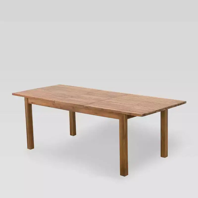 Set da pranzo Wilson 7 pezzi in legno di acacia: resistente alle intemperie, tavolo allungabile - Christopher Knight Home