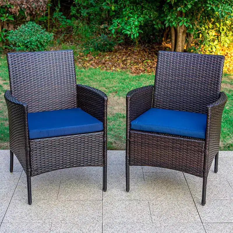 Set da pranzo da esterni 7 pezzi con tavolo allungabile e 6 sedie in rattan PE - Captiva Designs