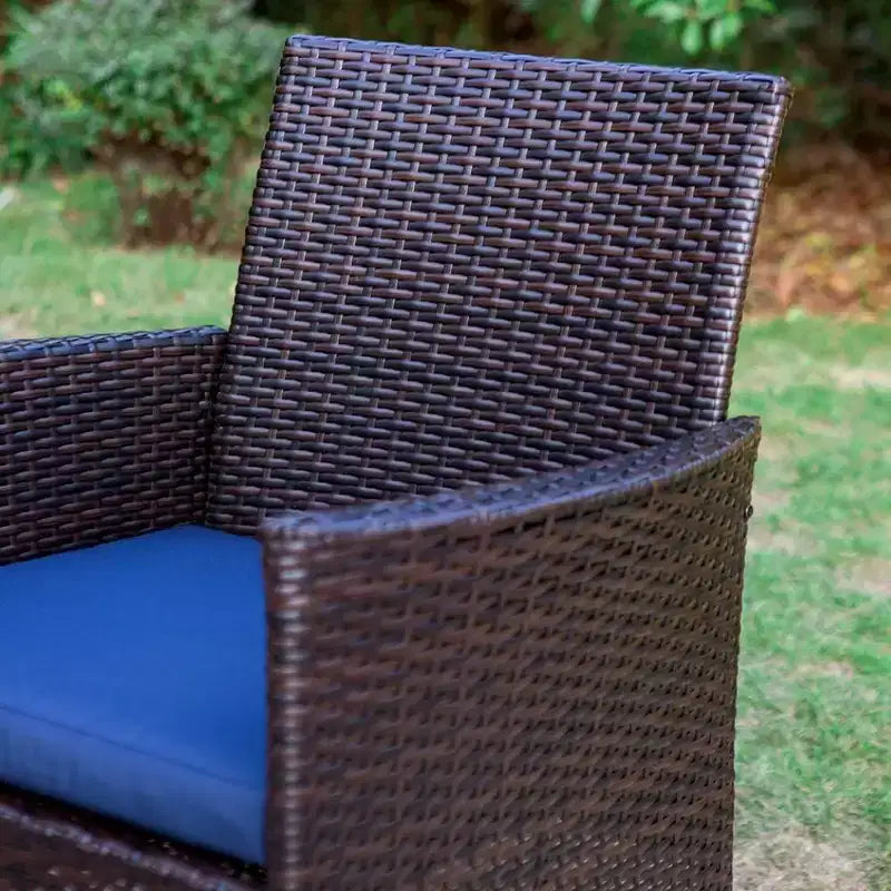 Set da pranzo da esterni 7 pezzi con tavolo allungabile e 6 sedie in rattan PE - Captiva Designs