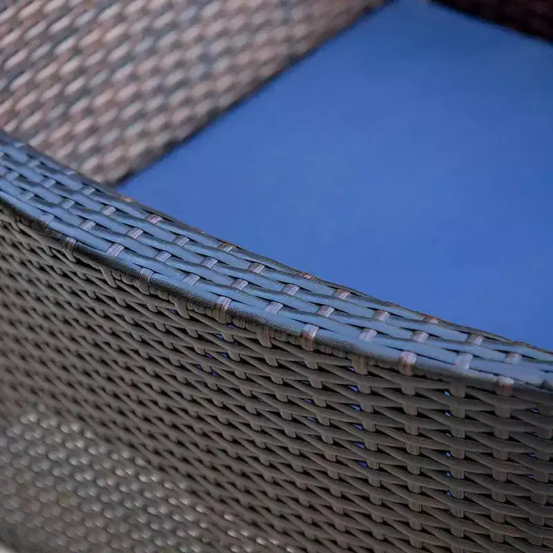 Set da pranzo da esterni 7 pezzi con tavolo allungabile e 6 sedie in rattan PE - Captiva Designs