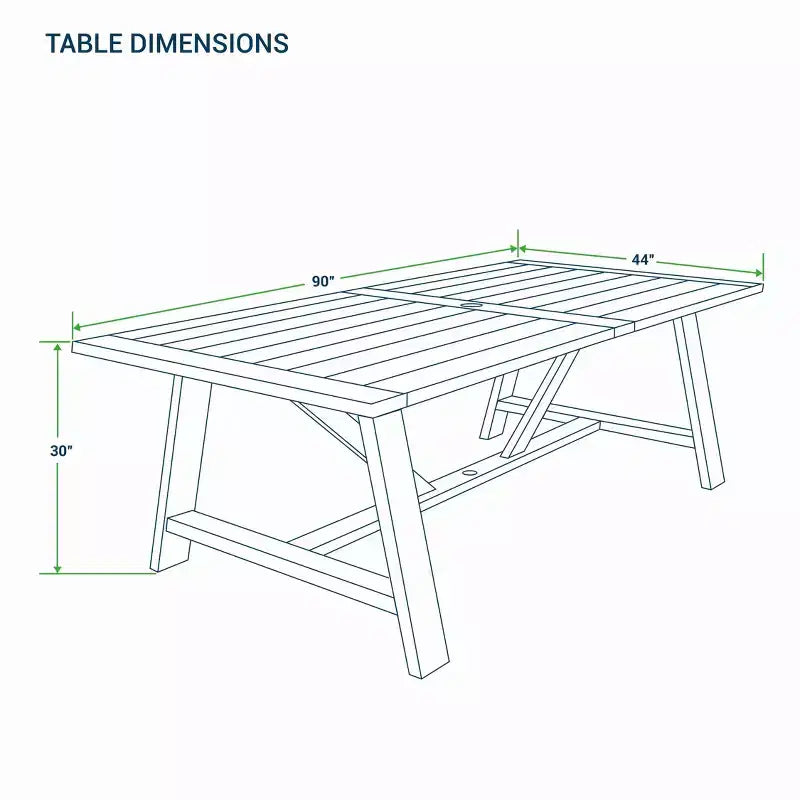 Set da pranzo da esterno Sonoma Lane Quinlan 7 pezzi in teak con cuscini per seduta - Resistente alle intemperie