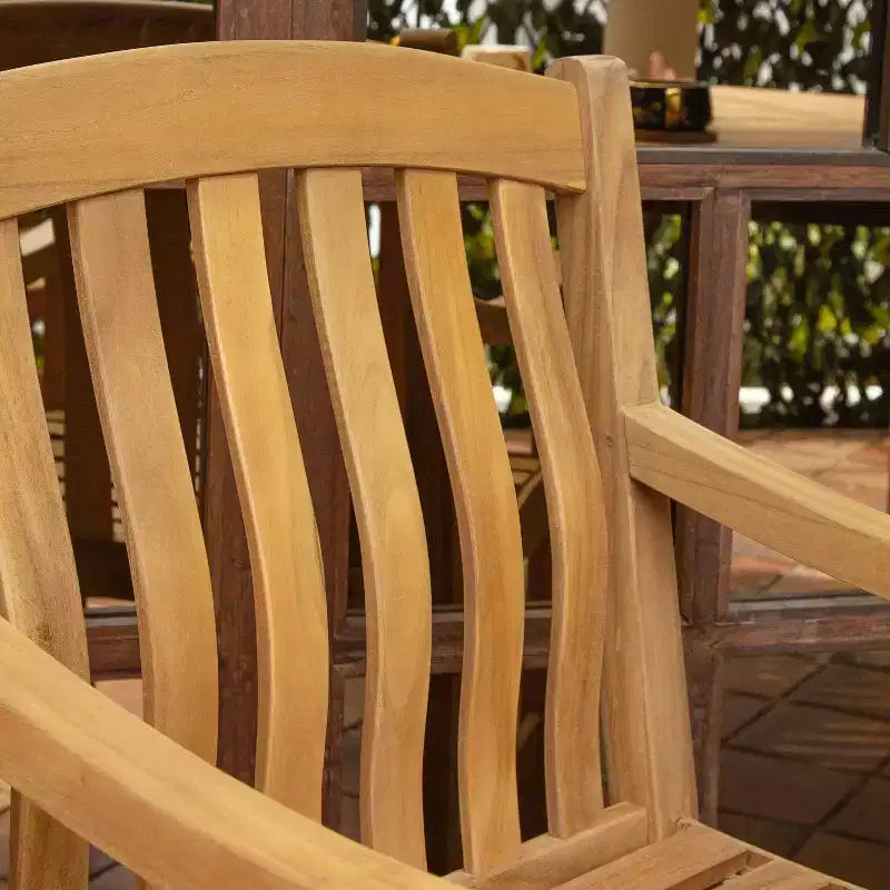 Set da pranzo da esterno Sonoma Lane Gresham 5 pezzi in legno di teak - Resistente alle intemperie
