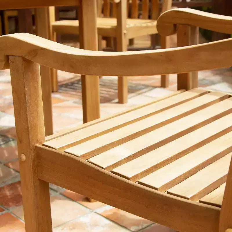 Set da pranzo da esterno Sonoma Lane Gresham 5 pezzi in legno di teak - Resistente alle intemperie