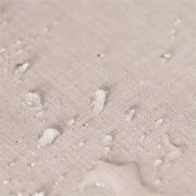 Set da pranzo da esterno 7 pezzi: Nero/Beige, Struttura in acciaio, Resistente all'acqua e alla ruggine, 6 sedie con braccioli, Tavolo rettangolare, Arredamento da giardino
