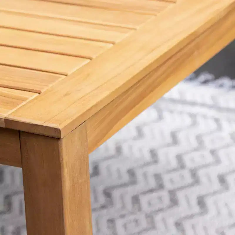 Set da pranzo da esterno Eola Teak Wood 4 pezzi Sonoma Lane Marrone - Resistente alle intemperie