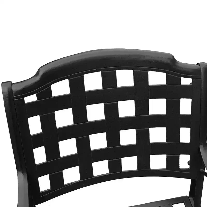 Set da pranzo da 7 pezzi per patio: tavolo in alluminio resistente ai raggi UV e sedie a scacchi - Oakland Living