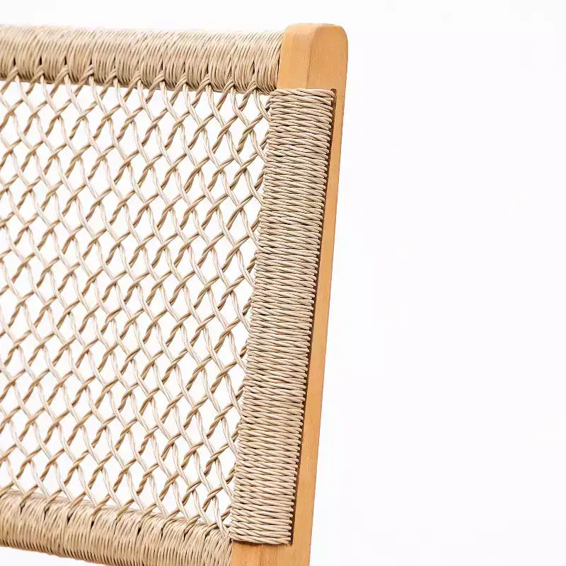 Set da pranzo da esterno Sonoma Lane Azle 5 pz in teak con vimini Honey Twist - Resistente alle intemperie