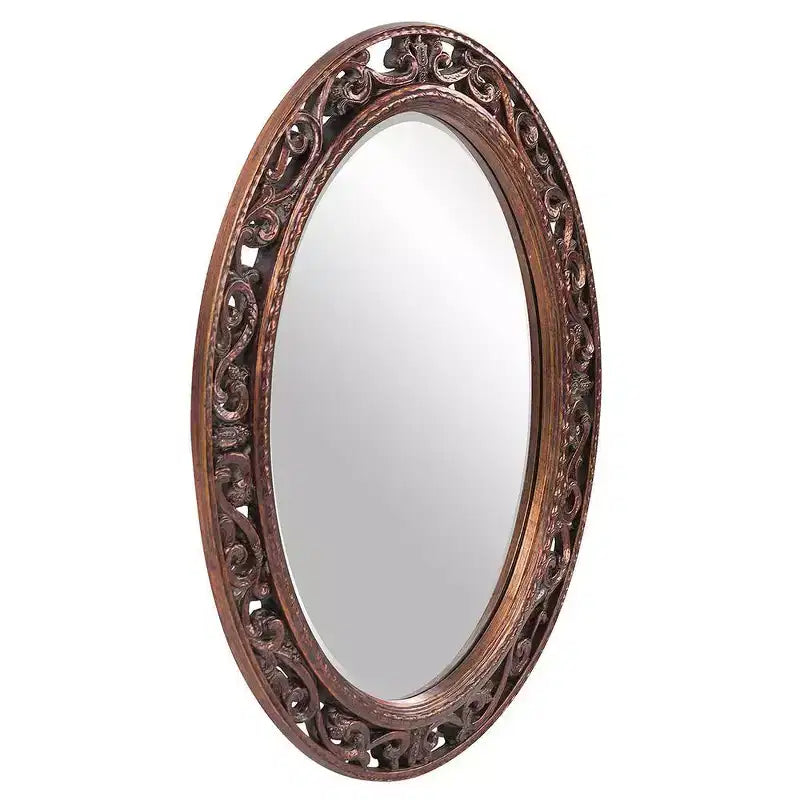 Specchio da parete e d'accento Allure veneziano 48"x14": stile moderno, cornice in vetro, nessun montaggio richiesto