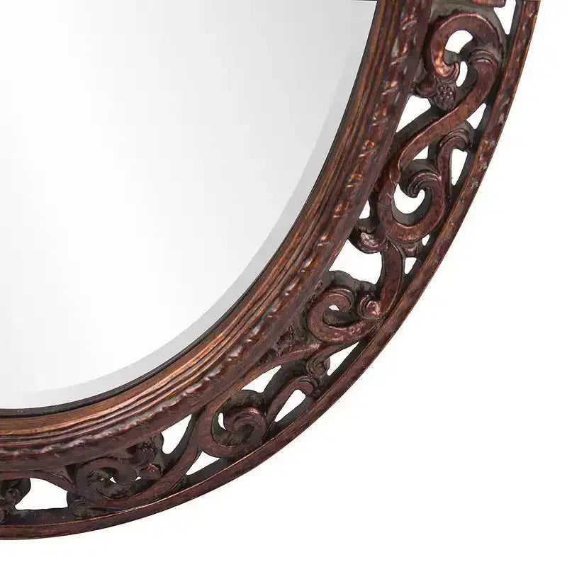 Specchio da parete e d'accento Allure veneziano 48"x14": stile moderno, cornice in vetro, nessun montaggio richiesto