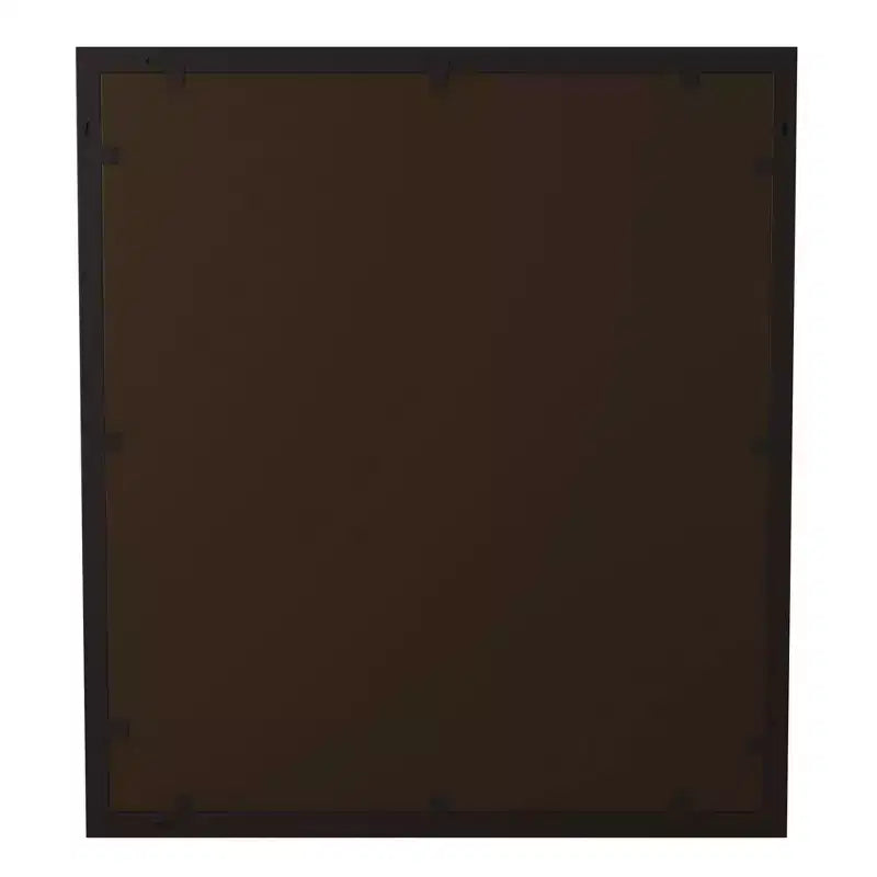 Specchio da parete superiore smussato con cornice in metallo: bronzo anticato, rettangolare, effetto finestre, da parete