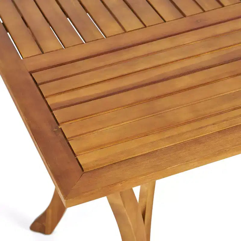 Christopher Knight Home Holomn Set da pranzo da 7 pezzi in acacia rustico con cuscini