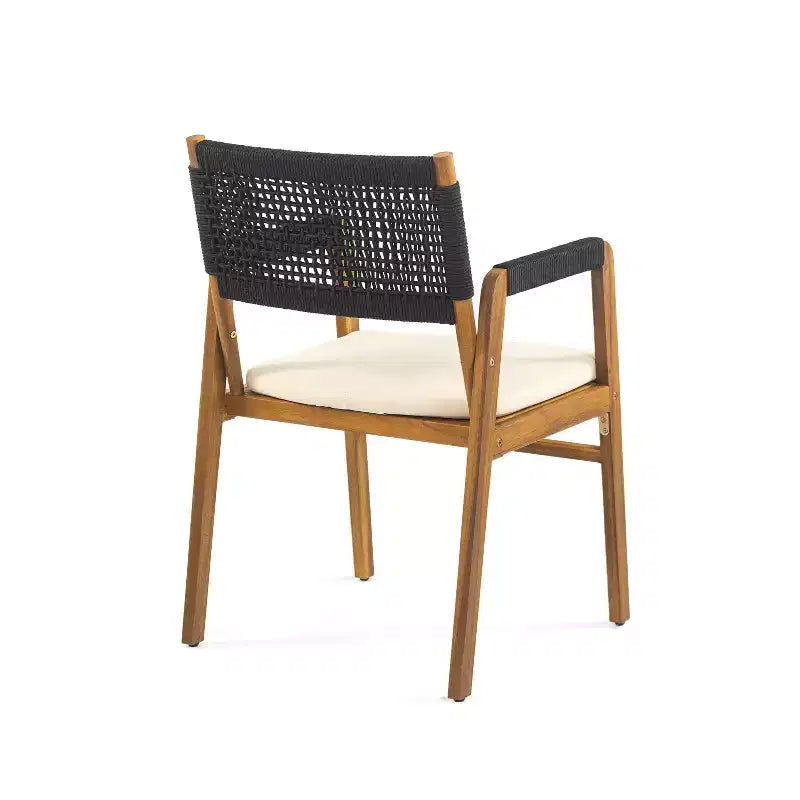 Christopher Knight Home Holomn Set da pranzo da 7 pezzi in acacia rustico con cuscini