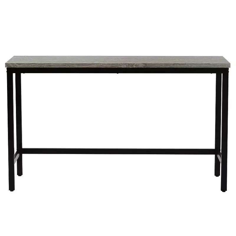 Set da Pranzo Whisen Farmhouse a 4 Pezzi con Tavolo Altezza Bancone e 3 Sgabelli