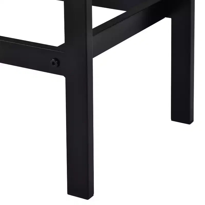 Set da Pranzo Whisen Farmhouse a 4 Pezzi con Tavolo Altezza Bancone e 3 Sgabelli
