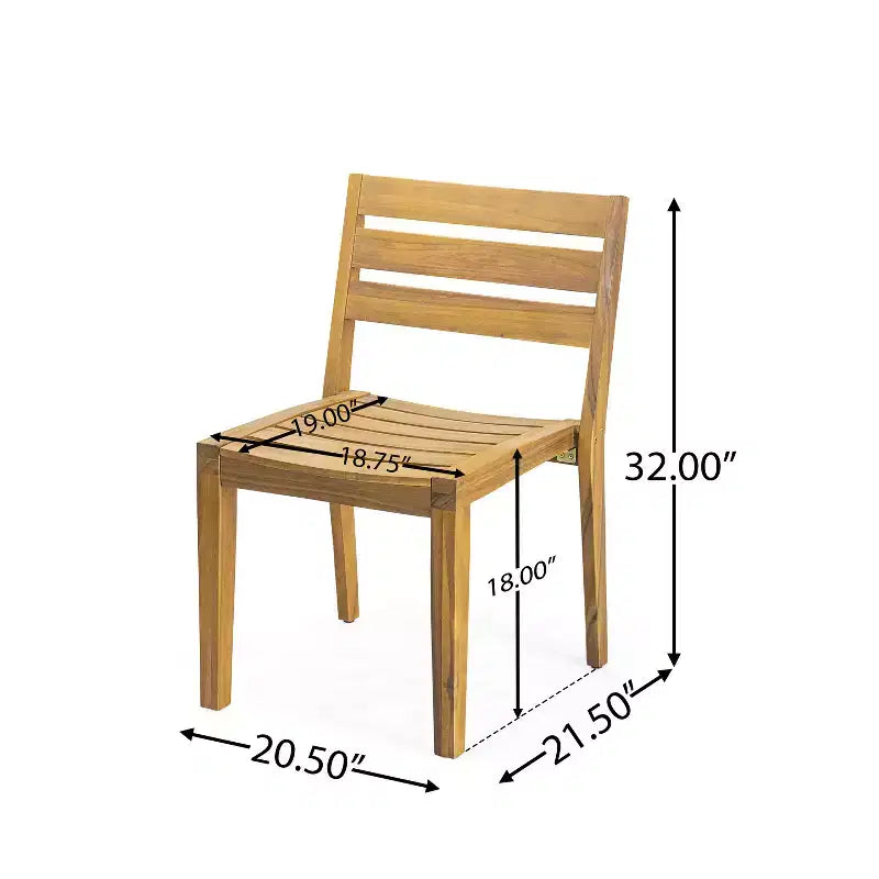 Christopher Knight Home Hermosa Set da Pranzo 3 Pezzi in Legno di Acacia, Teak