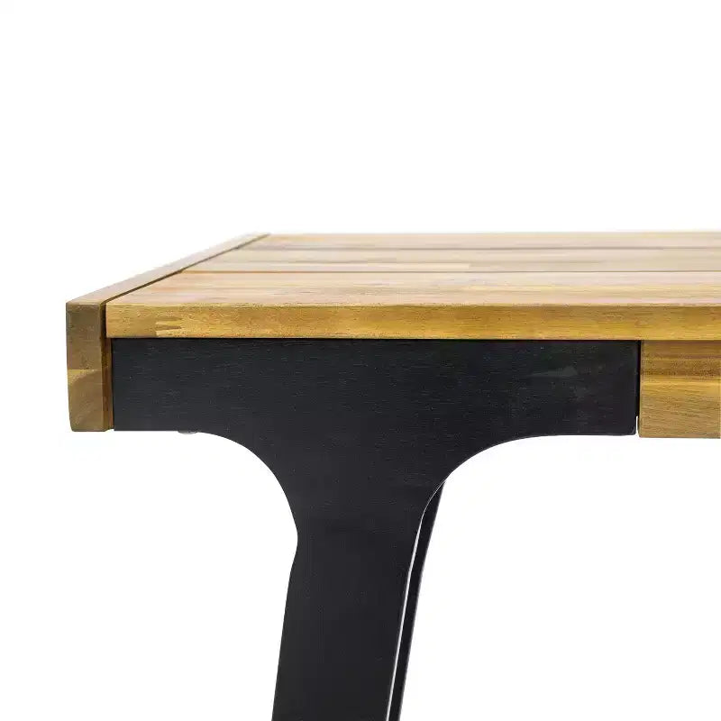 Christopher Knight Home Harper Set da pranzo da esterno 3 pezzi in legno di acacia, teak/nero