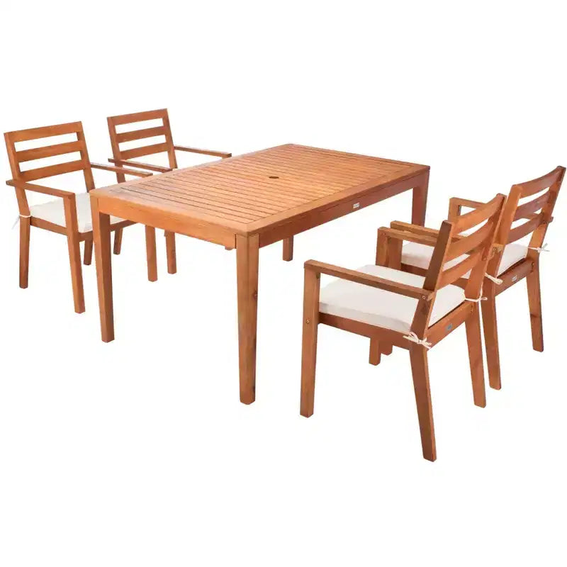 Set da pranzo Wilming - Per interni/esterni - PAT7065 - Naturale - Safavieh