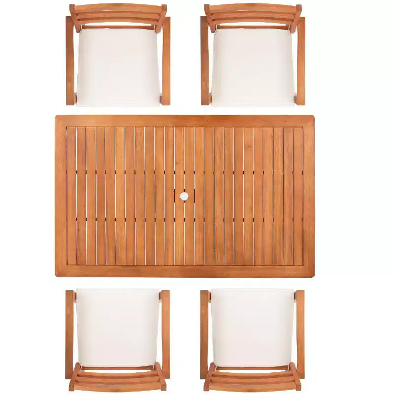 Set da pranzo Wilming - Per interni/esterni - PAT7065 - Naturale - Safavieh