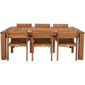 Hestia 7 Piece Outdoor Dining Set - Indoor/Outdoor - PAT7310 - Natural - Safavieh