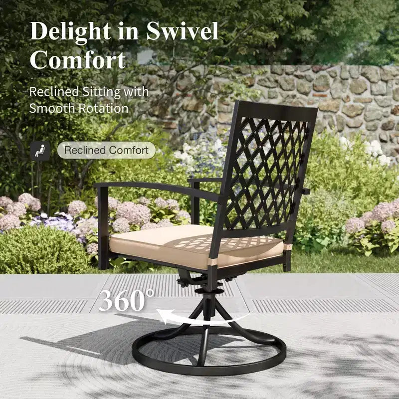 Captiva Designs Tavolo da pranzo rettangolare in acciaio con piano a doghe regolabile e sedie in metallo nere, set da 9 pezzi