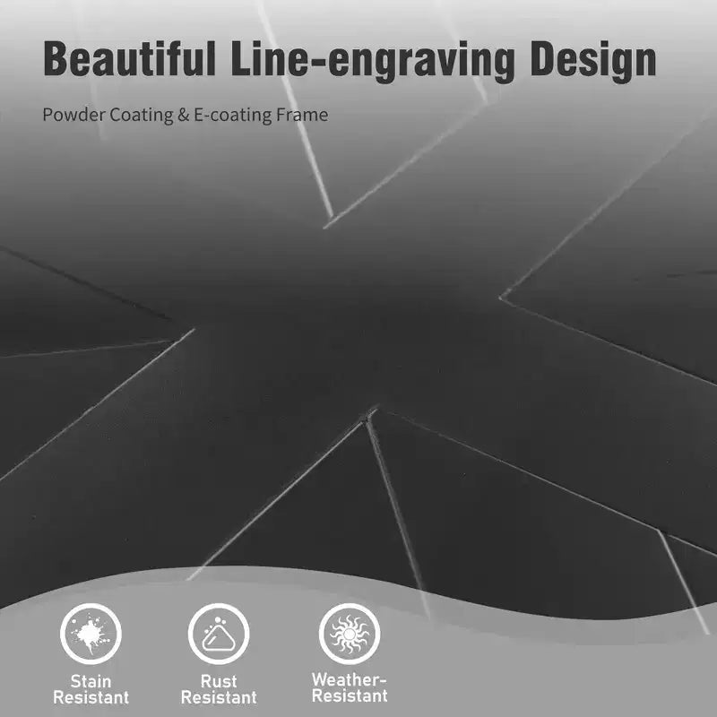 Captiva Designs Set 5 Pezzi Bar Tavolo Rettangolare in Acciaio con Staffa a Croce e Sgabelli Alti da Esterno