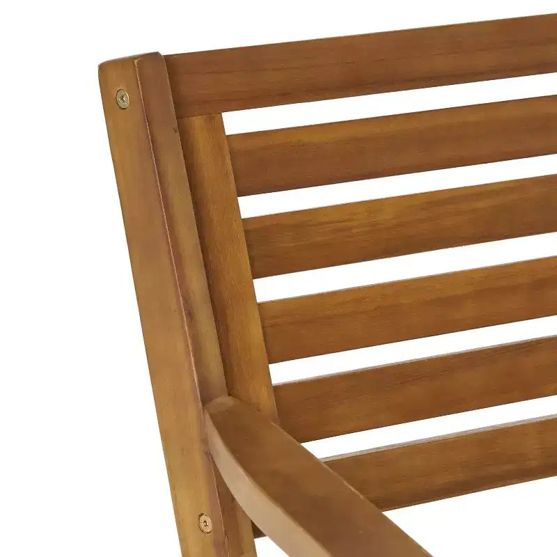 Christopher Knight Home Lovell Set da Pranzo da Esterno 7 Pezzi in Legno di Acacia e Ferro con Cuscini, Teak e Crema