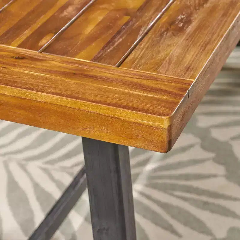 Christopher Knight Home Pablo set da pranzo moderno da 7 pezzi da esterno con sedia impilabile