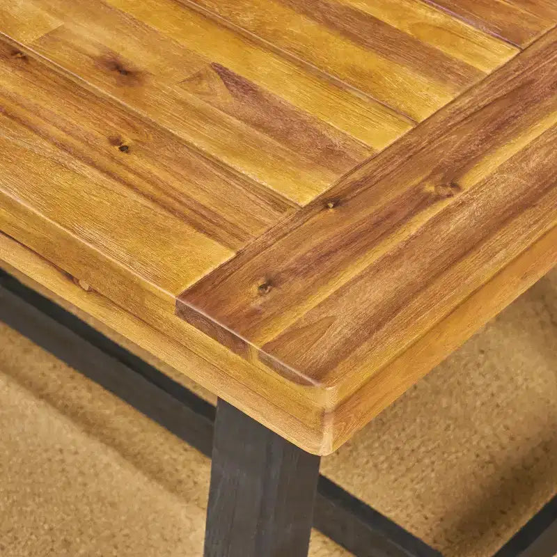 Christopher Knight Home Pablo set da pranzo moderno da 7 pezzi da esterno con sedia impilabile