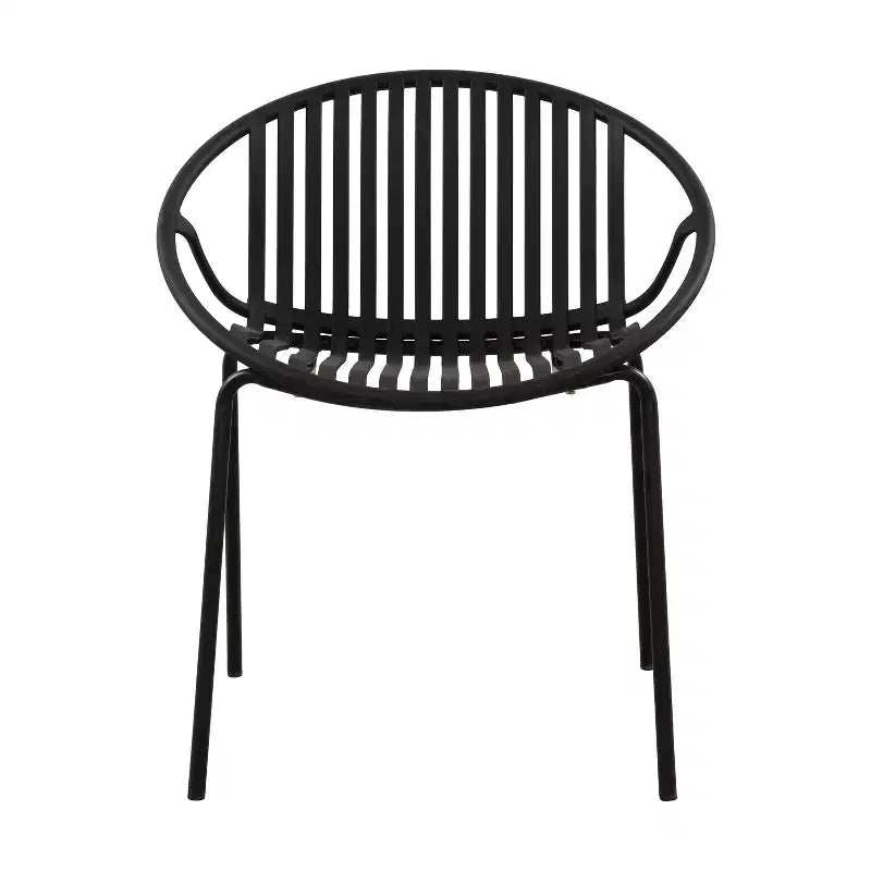 Christopher Knight Home Paddy set da pranzo da 7 pezzi da esterno moderno in metallo e polipropilene con sedie impilabili