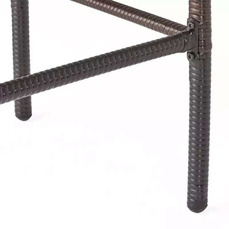 Christopher Knight Home Set Bar Quadrato da Esterno a 5 Pezzi in Vimini Colbin, Marrone Scuro