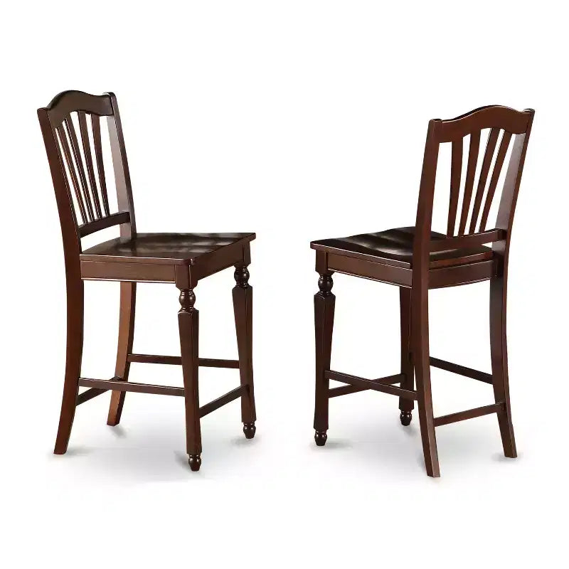 HomeStock Set da pranzo altezza bancone con tavolo a farfalla nero e 8 sedie