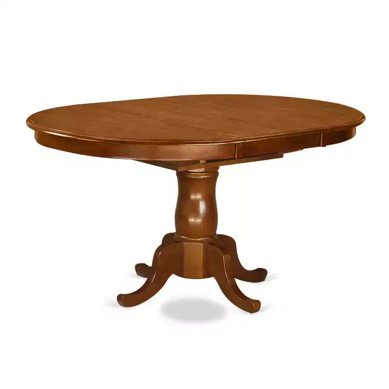 Set tavolo da pranzo ovale da cucina HomeStock con 6 sedie marrone sella