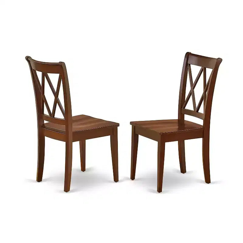 HomeStock ANCL5 Set da Pranzo Rotondo Mogano