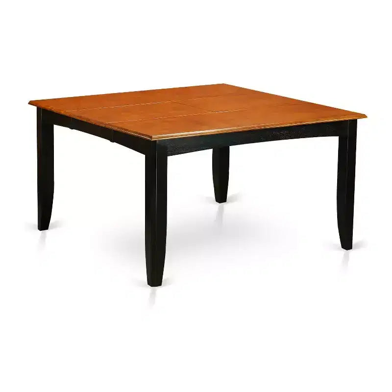 HomeStock Set da Pranzo 9 Pezzi Tavolo Quadrato Ciliegio Nero con Allunga a Farfalla