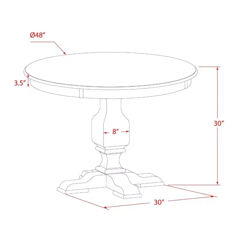 Set da Pranzo Rotondo con 6 Sedie, in Tessuto di Lino, Stile Parsons