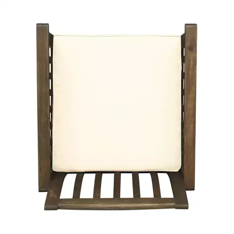 Christopher Knight Home Maura, set da pranzo da 5 pezzi in legno di acacia per esterni con cuscino resistente all'acqua