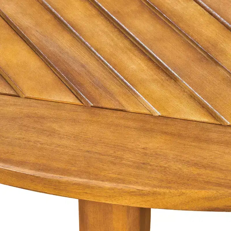 Christopher Knight Home Maura, set da pranzo da 5 pezzi in legno di acacia per esterni con cuscino resistente all'acqua