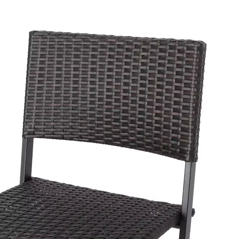 Christopher Knight Home Margarita Set da bar pieghevole da esterno a 5 pezzi in vimini, Multibrown