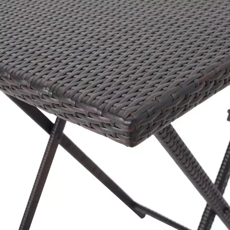 Christopher Knight Home Margarita Set da bar pieghevole da esterno a 5 pezzi in vimini, Multibrown