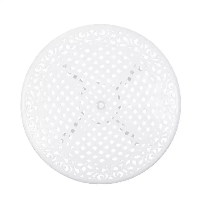 Set da pranzo da esterno a 5 pezzi Christopher Knight Home Sarasota in alluminio pressofuso con motivo floreale a spirale