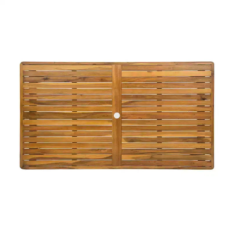 Christopher Knight Home Lillian Set da pranzo moderno da 7 pezzi in acacia e polipropilene per patio