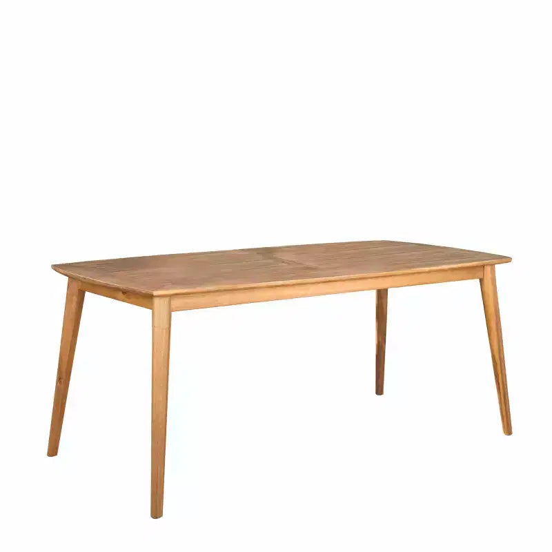 Christopher Knight Home Talbot Set da pranzo da 7 pezzi da esterno in legno di acacia e vimini con cuscino
