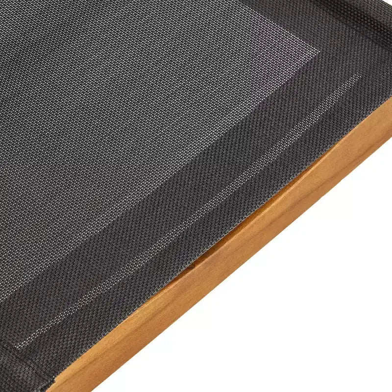 Christopher Knight Home Lemyra Set da pranzo da 7 pezzi in mesh e legno di acacia per esterni, teak/nero