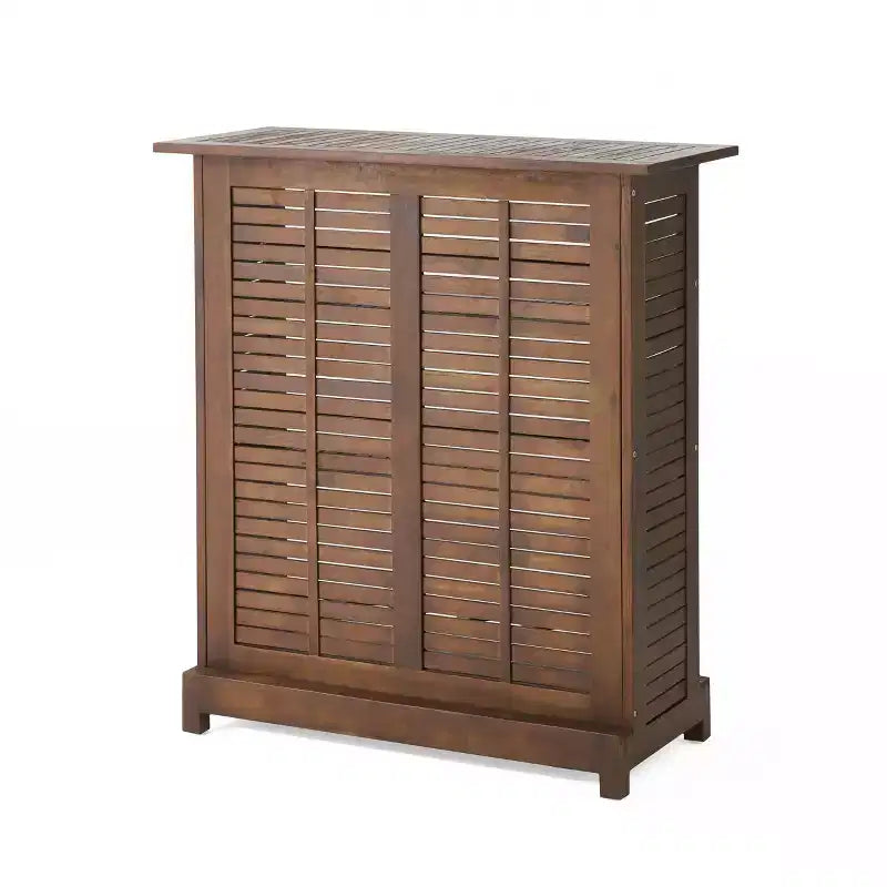 Christopher Knight Home Riviera Set Bar da Esterno a 3 Pezzi in Legno di Acacia, Mogano Scuro
