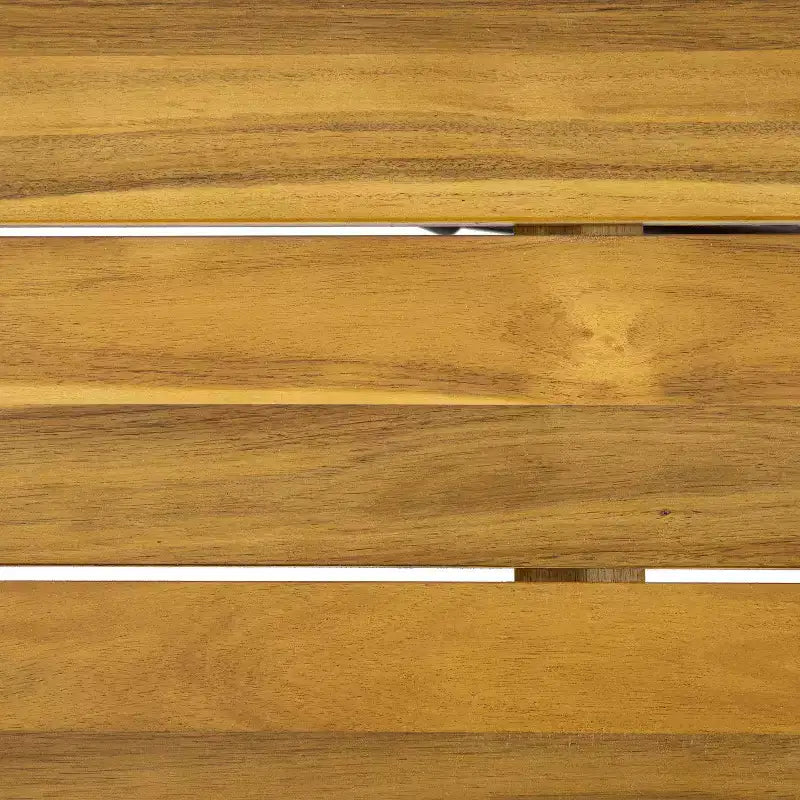 Christopher Knight Home Betsys, set da pranzo da esterno in legno di acacia e vimini, 6 pezzi con panca, teak/marrone mélange